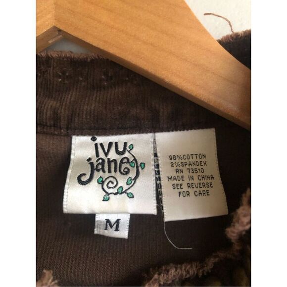 Ivy Jane Womens  Jacket Embroidered Cross Logo Buttons SZ M - Picture 13 of 14